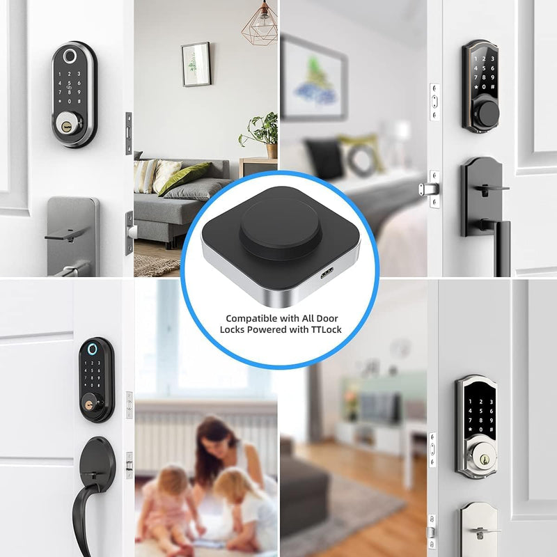 Smart Door Lock Wi-Fi Gateway for Bluetooth Locks, Supports Alexa, Remotely Unlock from Anywhere via App