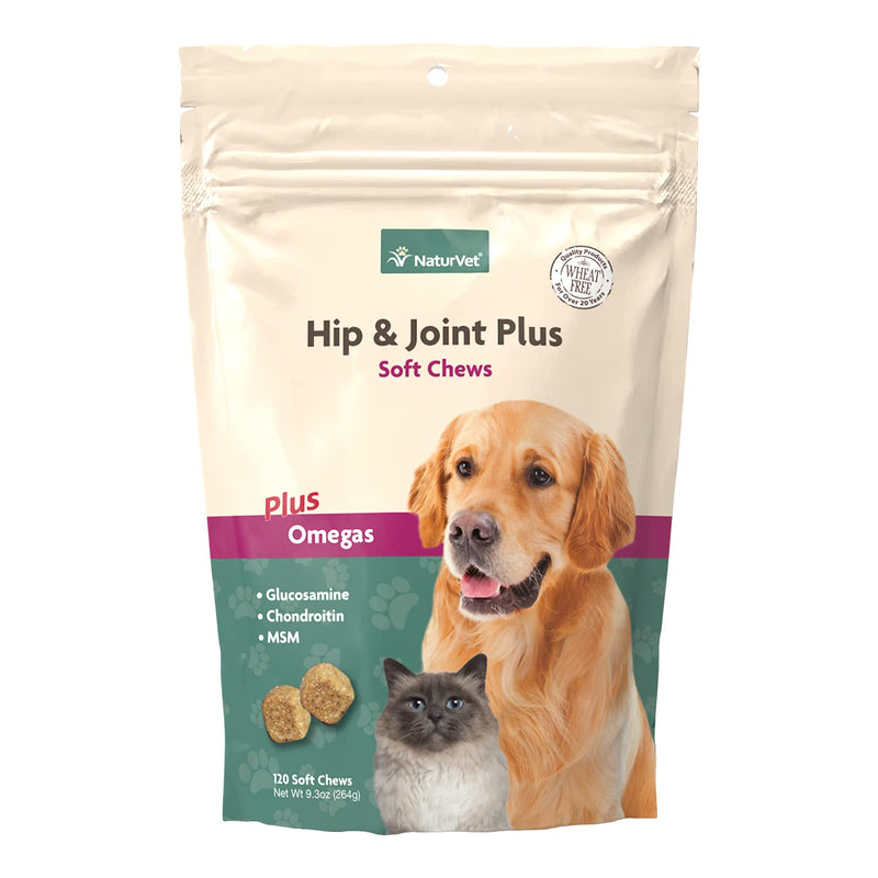 NaturVet Hip & Joint Plus Soft Chew (Bag) 120 ct