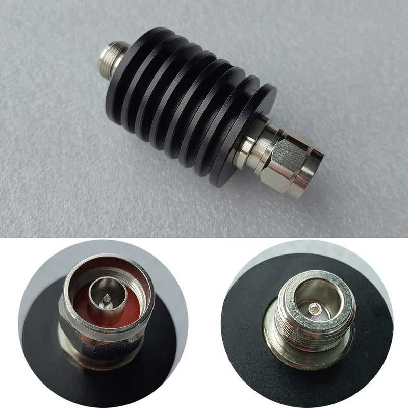 BECEN 40DB 25W N Attenuator, 25 Watt 50 Ohm Attenuator DC to 3Ghz ， Fixed Attenuator (40DB)