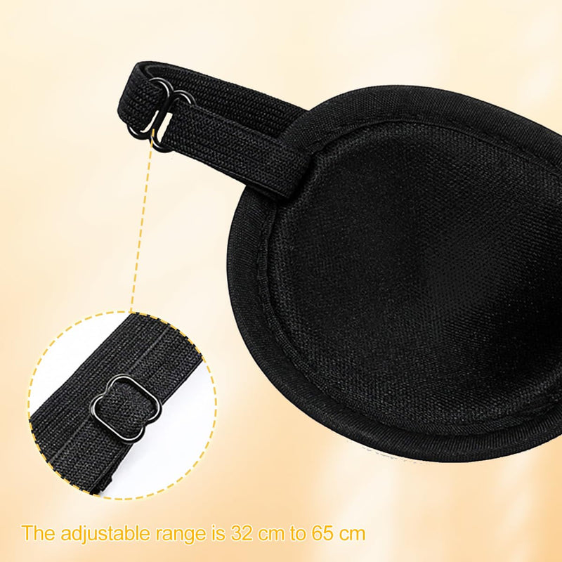 Dog Eye Patch,Small to Large Dogs & Cats Eye Injuries & Surgery Wounds Protection, Black