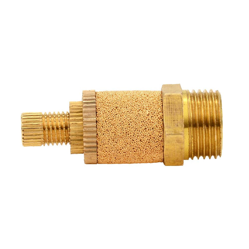Pneumatic PSB Muffler Silnecer, 3/8" NPT Male Thread Air Flow Control Noise Reducer Muffler (Pack of 2) 3/8" NPT (2 pcs)