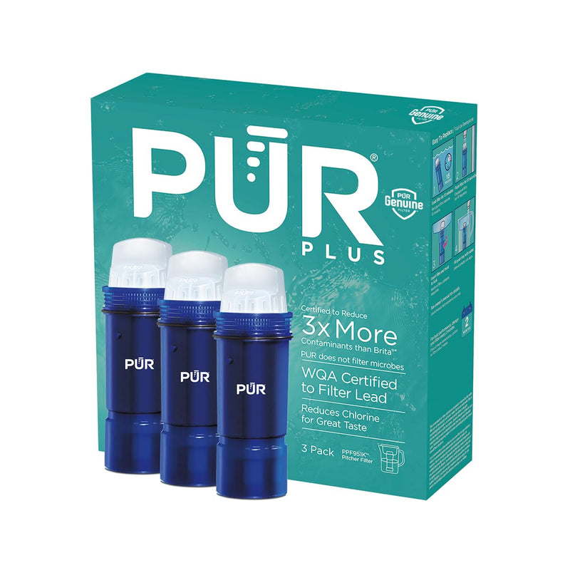 PUR PPF951K3 Replacement Filter, 3 Count, Blue 3 PACK