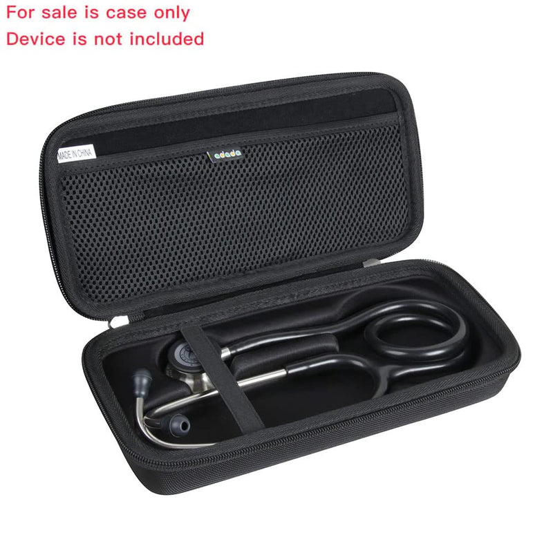 Hard Travel Case for 3M Littmann Classic III Monitoring Stethoscope (Black) Black