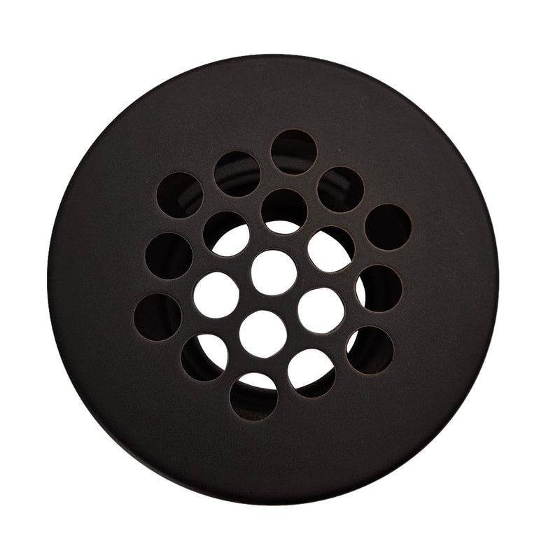 Westbrass D411-2-12 Grid Strainer Lavatory Drain with Overflow Holes - Exposed, Oil Rubbed Bronze