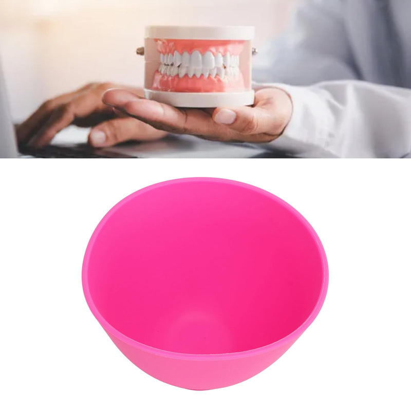 Dental Mixing Bowl, Reusable Multi Functional Flexible Plaster Dental Mixing Bowl for Lab or Kitchen Use (5.12 X 5.12 X 3.54in)