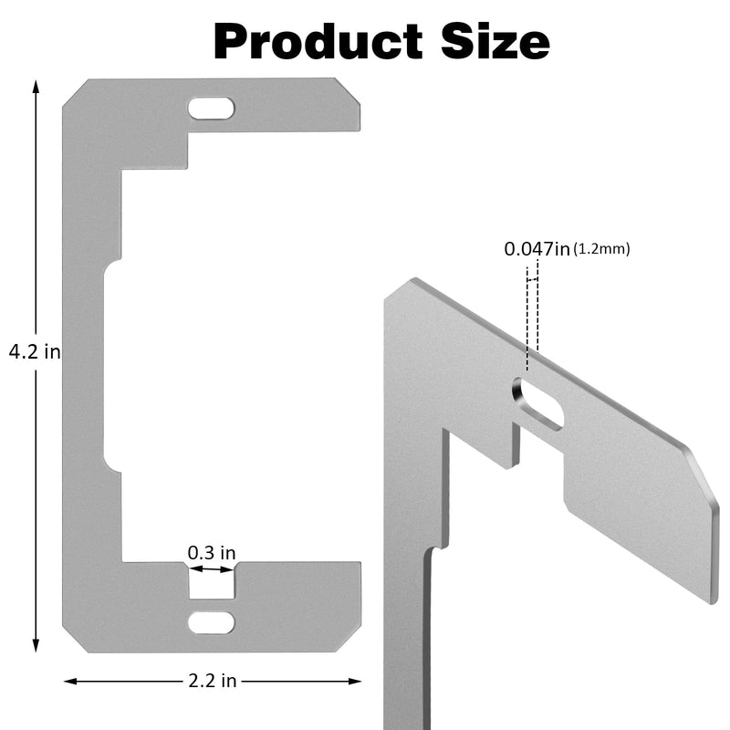 Outlet Spacer,Flush Fit Device Leveling Plates For Wall Outlet Repair And Loose Electrical Outlet Fix,Self-Leveling Electrical Socket Extenders for Electrical Box and Outlet Switches 10