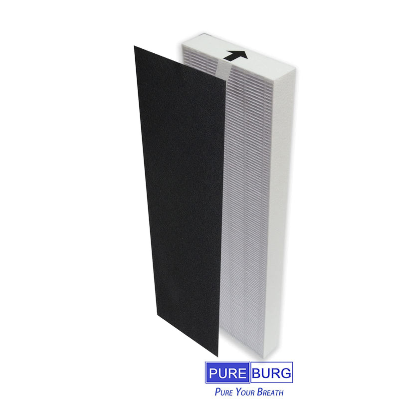 PUREBURG YY350 Replacement True HEPA Filter Kit Compatible with Lasko LP300 and LP450 Air Purifiers, Part Number YY350,H13 4 Activated carbon Pre-Filters Air Clean Dust VOCs Odor 5