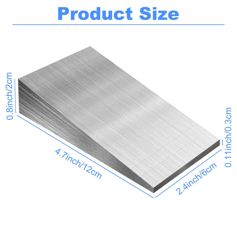8PCS 4.7x2.4x0.8 Inch Metal Wedge Shims Triangle Flange Wedge, Steel Flange Wedge, Slope Steel Wedges, Metal Welding Tools for Machine Tool Workshop Factory