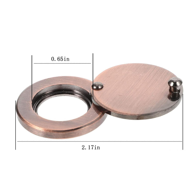 Peephole Cover, Peep Hole Covers for Door - Home Security Privacy Protection with Self-Adhesive Installation Tools（Silver） Silver