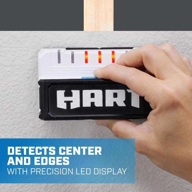 HART Advanced Stud Finder With 7-Sensors, Wood & Metal Stud Detector/Wall Scanner, Made in the USA