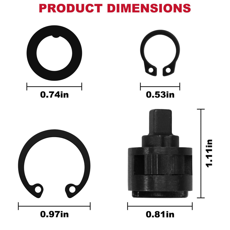 Replacement Ratchet Head Anvil Repair Kit 42-06-2556 1/4" Fit for 2556-20 Fuel Ratchet Head/Ratchet Head Anvil Kit