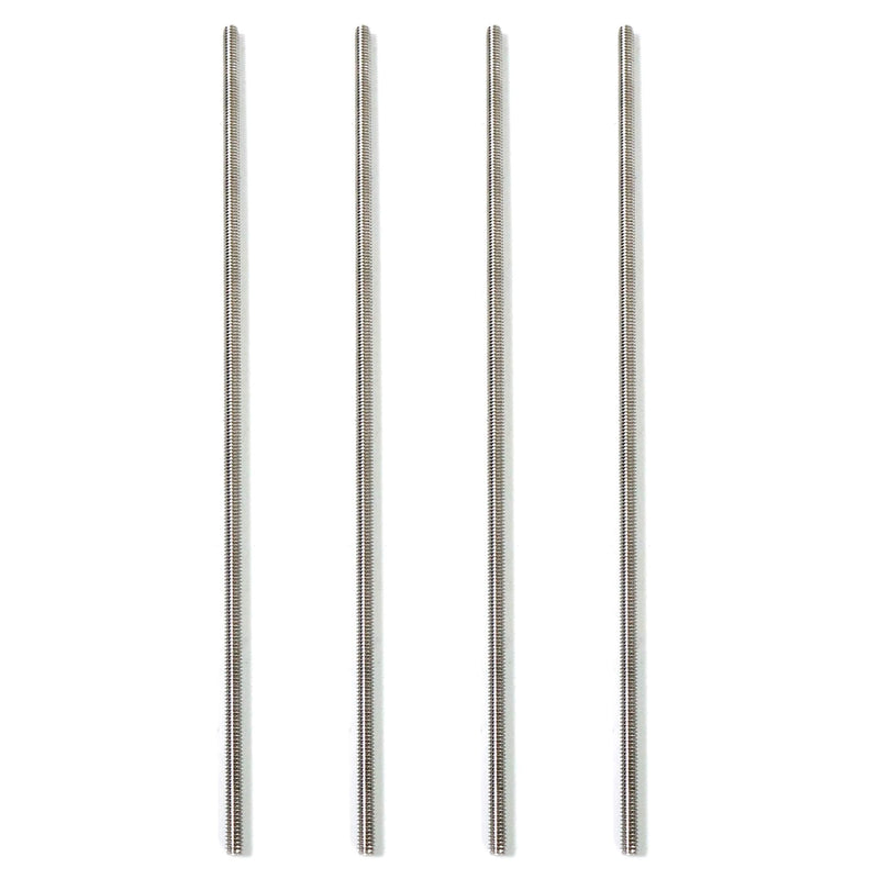 Stainless Steel Fully Threaded Rod, 1/4" -28 Thread Size, 12" Length, Right Hand Threads, 4 Pieces