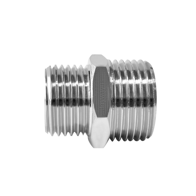 Joywayus Toilet Fill Valve Pipe Adapter 7/8" Male to 1/2" Male Bidet Hose Nickel Plated Brass Pipe Fitting Faucet Adapter Connector