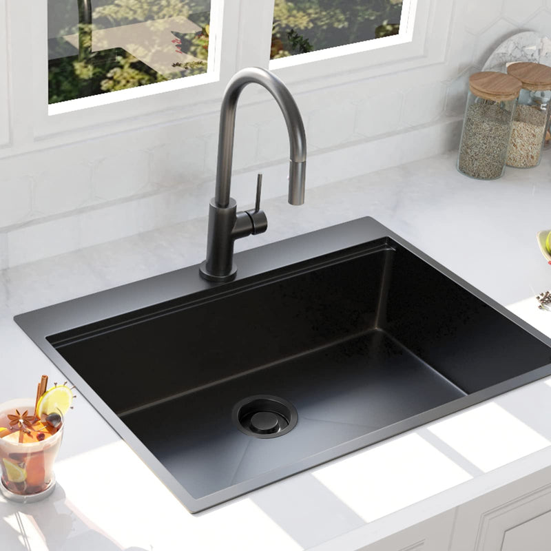 Garbage Disposal Flange, Gunmetal Black Garbage Disposal Drain Garbage Disposal Sink Flange and Stopper, Garbage Disposal Flange Plug for 3-1/2 Inch Drain Hole, Sink Flange and Stopper Gunmetal Black Stainless Steel