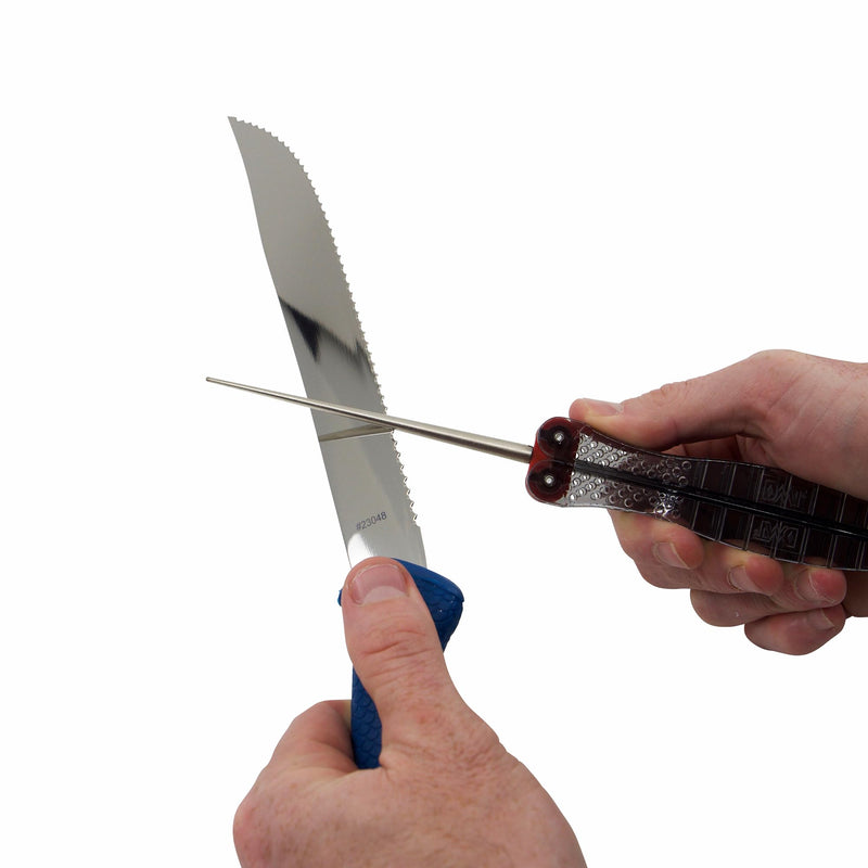 Diamond Machining Technology (DMT) Diafold Serrated Diamond Knife Sharpener, Fine (FSKF), 4"