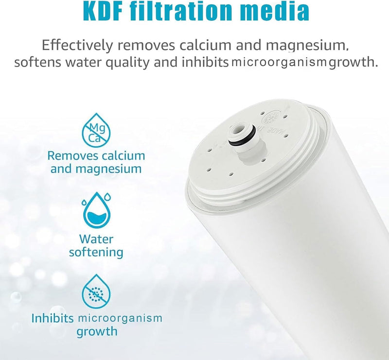 Muvzeznli Shower Water Filter Compatible with Aquasana AQ-4125, AQ-4100, AQ-4100NSH, AQ-4105 (2 Pack)