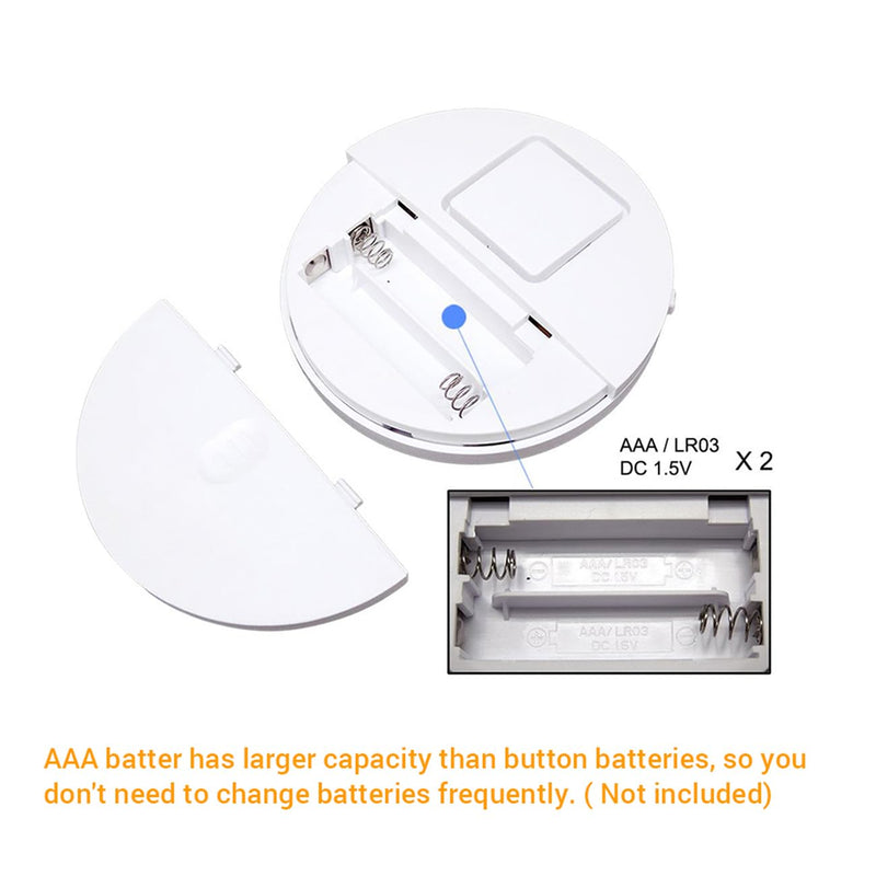 EVA LOGIK Modern Ultra-Thin Window Alarm with Loud 120dB Sound and Vibration Sensors Compatible with Virtually Any Window, Glass Break Alarm Perfect for Home, Office, Dorm Room- 8 Pack