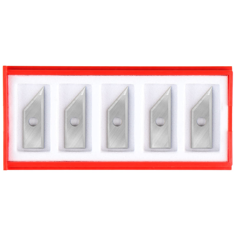 60 Degree Carbide Inserts for BINSTAK-B2301-1/4 Shank 60-Deg V Groove Router Bit - 5 PCS