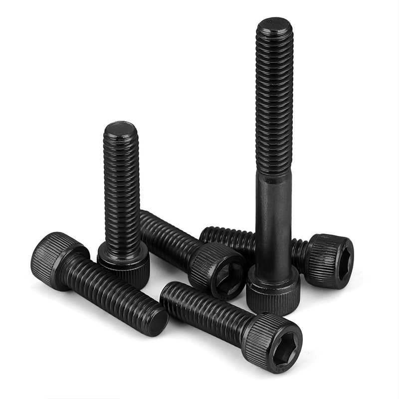 5/16-18 x 1" Socket Head Cap Screws Cap Bolts, 12.9 Grade Alloy Steel Black Oxide, Allen Hex Drive, UNC Coarse Thread Fully Threaded, 10 PCS 5/16-18 x 1"