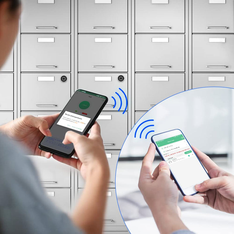 Fingerprint Drawer Lock eLinkSmart Phone App Biometric Cabinet Lock 30MM (27MM) with 3 Sizes Tubular Cam Support 20 Fingerprints 1000+ App Users iOS Watch Unlock F2 27mm