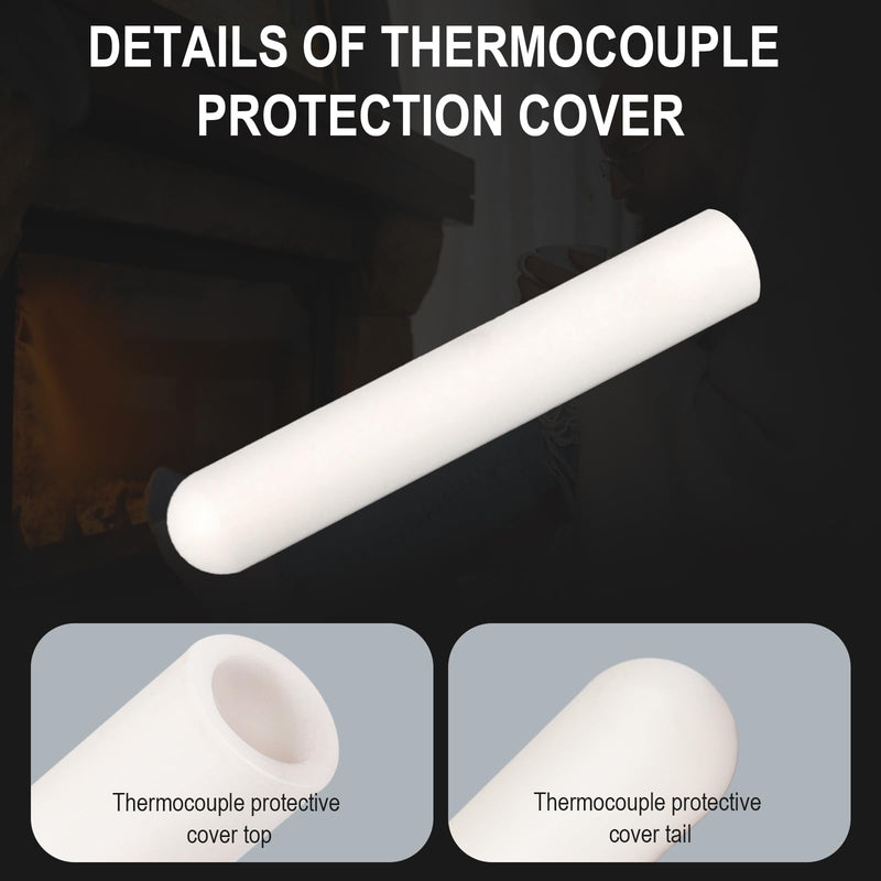 Thermocouple Cover Compatible with QuadraFire Pellet Stove Replacement Parts Quadrafire Classic Bay 1200,1000,1200i, Thermocouple Ceramic Tube