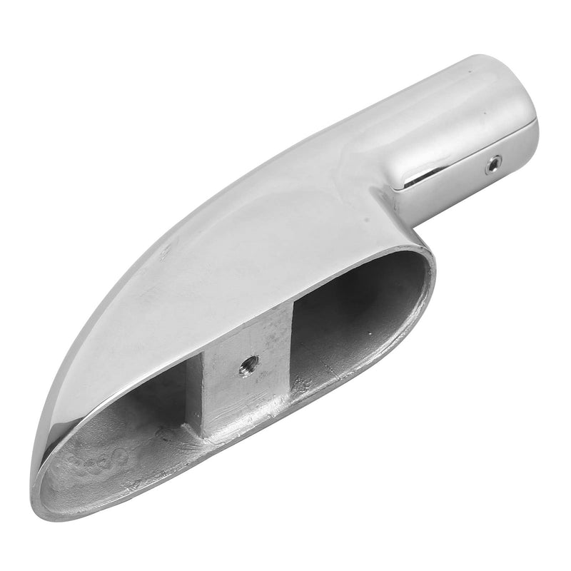 Marine Railing Base, 7/8in / 22mm 316 Stainless Steel Boat Hand Rail Base Handrail Fitting End Mount Hardware Tube Base for Yacht, Marine Boats, Vessels(7/8in/22mm) 7/8in/22mm