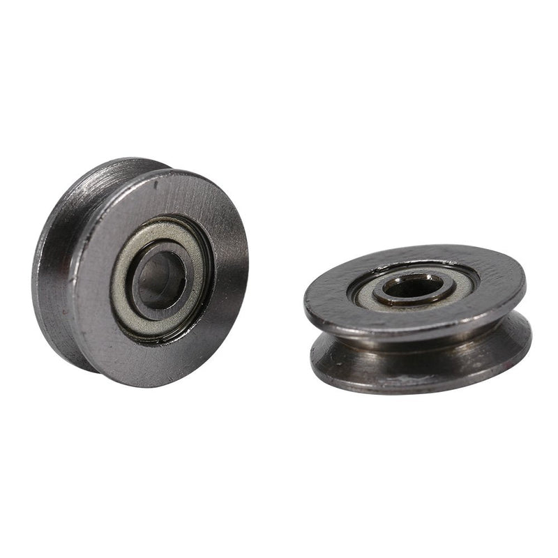 20pcs V623ZZ Miniature Steel V- Pulley Rail Ball Bearing Miniature Pulley Bearing Pulley 3x12x4mm for Rail Track Liner Motion System - NewNest Australia