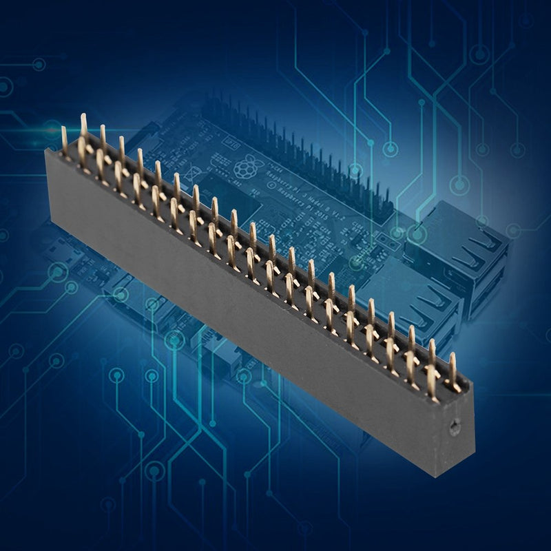 5Pcs Female Pin Headers 2x20 Pins 2.54m Row Short Pin Headers Connector PCB Board Pin Header Strip for