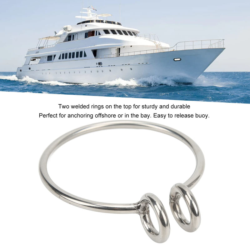 Ymiko Welded Anchor Ball Retrieve Ring 8mm Marine Anchor Retrieval Ring Anchor Retrieving System Stainless Steel Polished for Boat Marine Yacht Anchors Retrieval System Heavy Duty