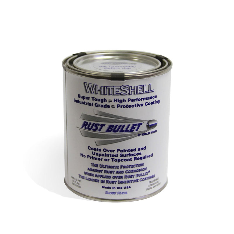 WhiteShell - Stop Rust, Corrosion Preventive Coating - Gloss White, 1Pt 16 Fl Oz (Pack of 1)