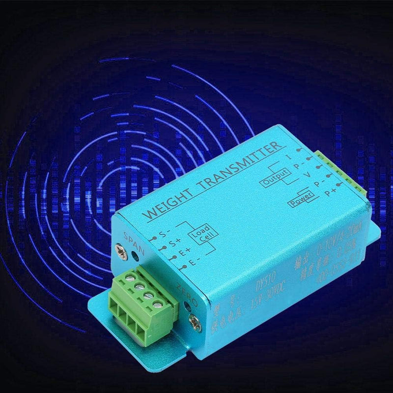 Load Cell Amplifier, Weight Transmitter 4 to 20mA, 0 to 10V Load Cell Transmitter, Zero Point and Gain Adjustable Load Cell Sensor, Transducer Weighing Sensor 83 x 72 MM