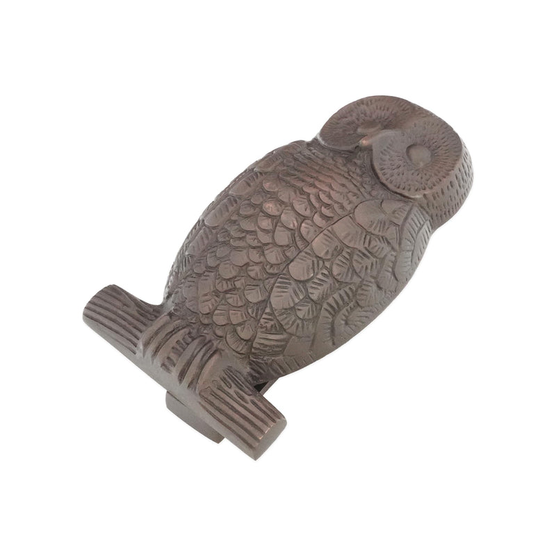 Infinity Decor Solid Brass Owl Shaped Door Knocker in Aged Bronze Finish – Premium Quality Hand Door Knocker for Entrance Front Door Furniture