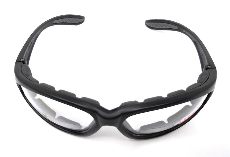 2 Pairs - 2.5 Bifocal Global Vision Eyewear Hercules Anti-fog Safety Glasses with EVA Foam (1 Clear, 1 Smoke)