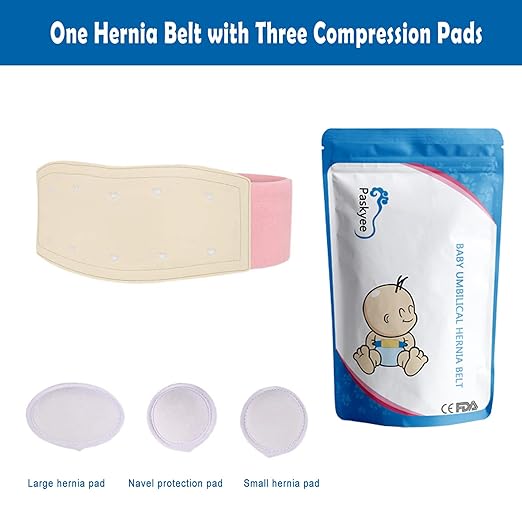 Paskyee Umbilical Hernia Belt Baby Belly Button Band Infant Belly Wrap Hernia Truss Support Adjustable Umbilical Belly Band Newborn Umbilical Cord (Pink) - NewNest Australia