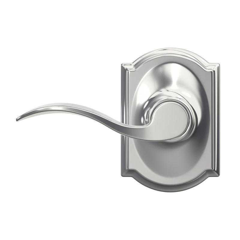 SCHLAGE Trim with SCHLAGE Hall and Closet Lever, Bright Chrome (F10 ACC 625 CAM)