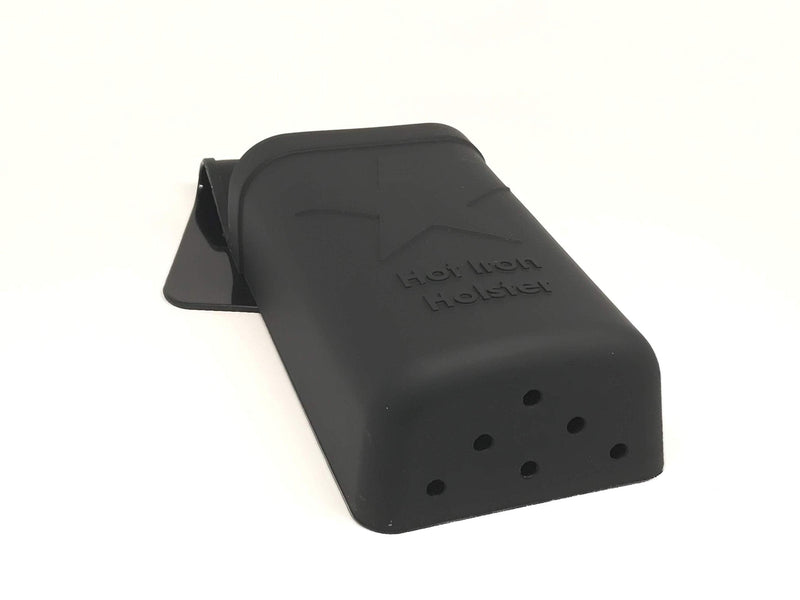 Hot Iron Holster | Adhesive-Free Silicone Storage Pocket for Organization and Travel | Heat Resistant to 500°F | Ideal for Curling Irons, Hair Straighteners, and other Hot Tools Black
