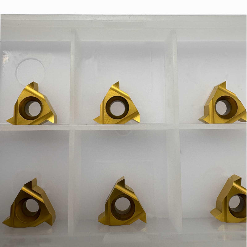 10pcs 11ER A60 Indexable Carbide Threading Inserts External Threading for Thread Turning Tool Holders Design for Steel Cutting 10pcs 11ER A60 (design for steel)