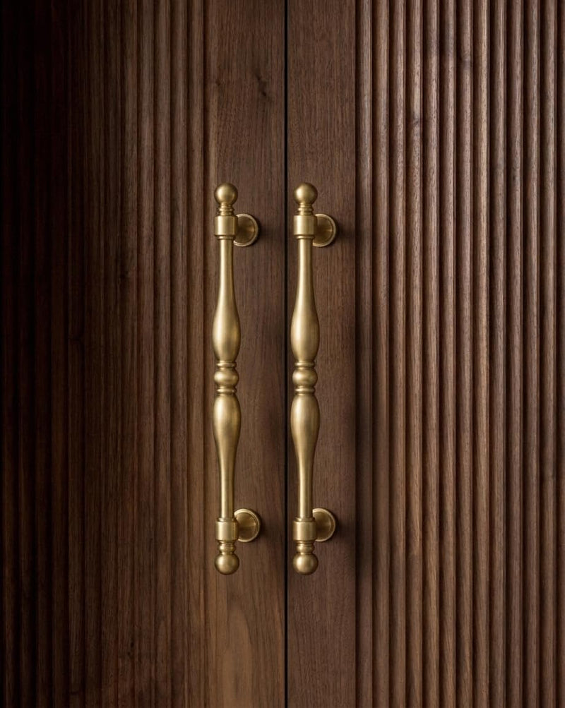 6 Pack Champagne Bronze Cabinet Pull 5" Hole Center Drawer Handle | 128mm Hole Center Heavy Duty Zinc Alloy Modern Hardware,Mid Century Drawer Pull, for Kitchen Cupboard Bathroom Vanity Dresser 5'' Hole Centers
