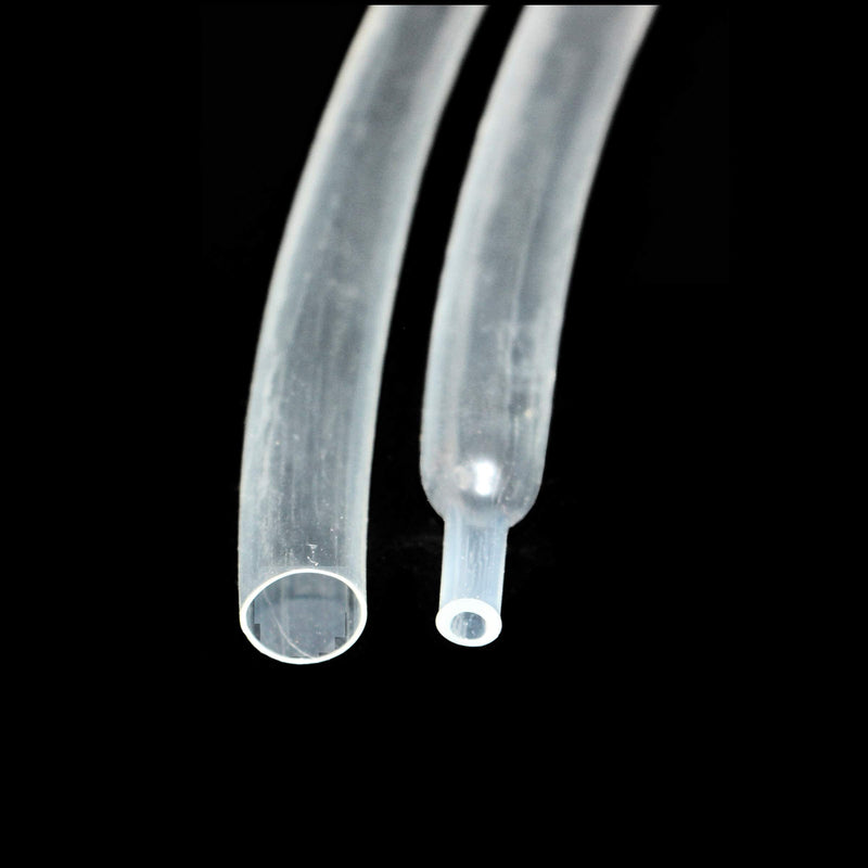 Diameter 1/2 Inch Dual Wall Clear Heat Shrink Tubing 3:1, 4Ft Long Electrical Shrink Tube for Wires,Marine Grade Shrink Tube with Adhesive Lined Waterproof 1/2"-4Ft