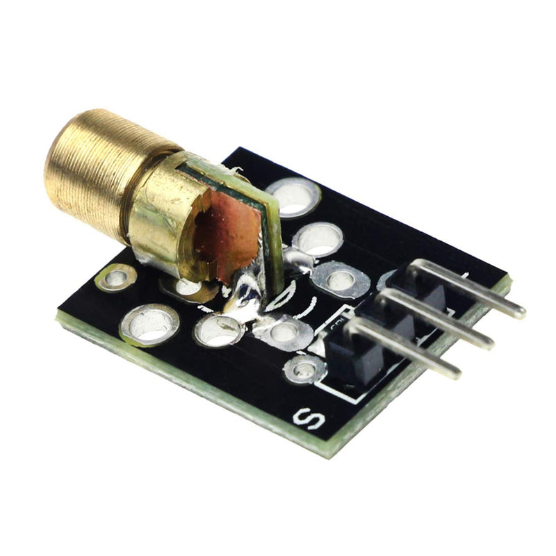 HiLetgo 5pcs DC 5V Laser Transmitter Module Wave Length 650 nm for Arduino PIC AVR