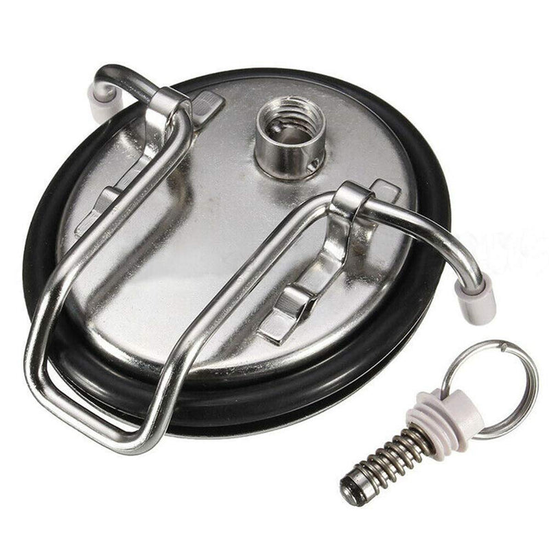 Cornelius 304 Stainless Steel Keg Lid with SS Pressure Relief Valve & New O-ring Replacement Keg Lid