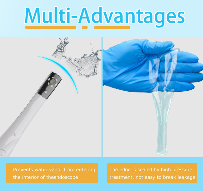 Dental 500 Pieces Disposable Dental Intraoral Camera Sheaths,Endoscope Sheaths,Covers,Sleeves Fit for MD740