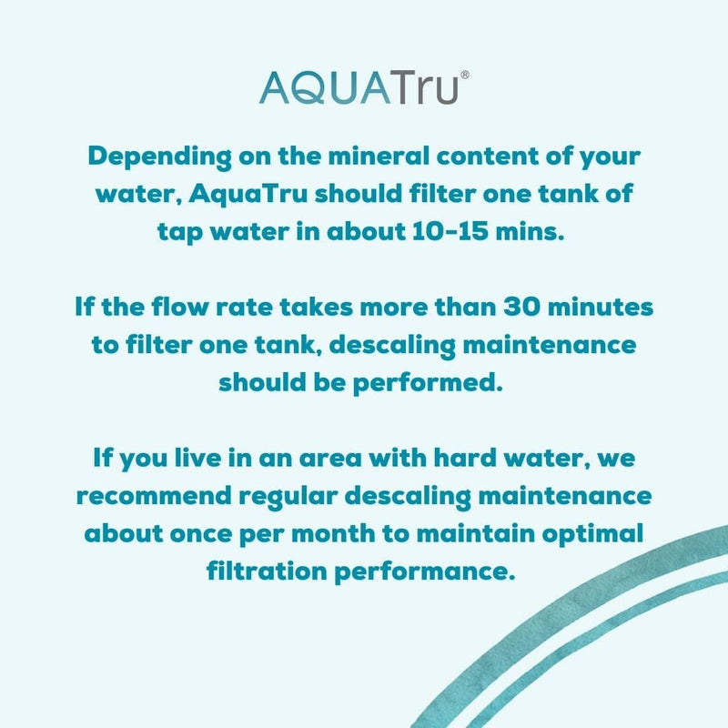 AquaTru Descaling Kit for Classic and Connect Models - Removes Mineral Build Up to Ensure Optimal Performance