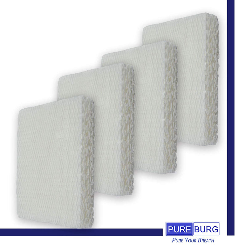 PUREBURG HFT600 Replacement Wick Filters Compatible with Honeywell HFT600 Fits HEV615 & HEV620 Series Top Fill Tower Humidifier, Filter T, Pack of 4
