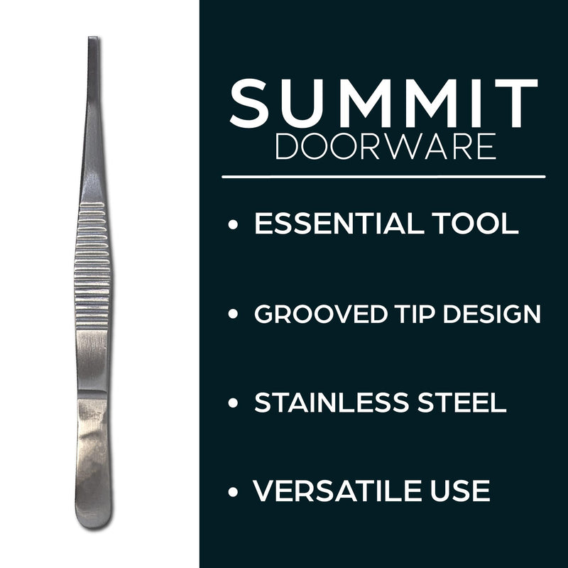Lock Pinning Tweezers - Grooved Tip for Easy Pin Loading and Cylinder Rebuilding - Ideal for Rekeying Kits, Locksmith Services and DIY Projects.