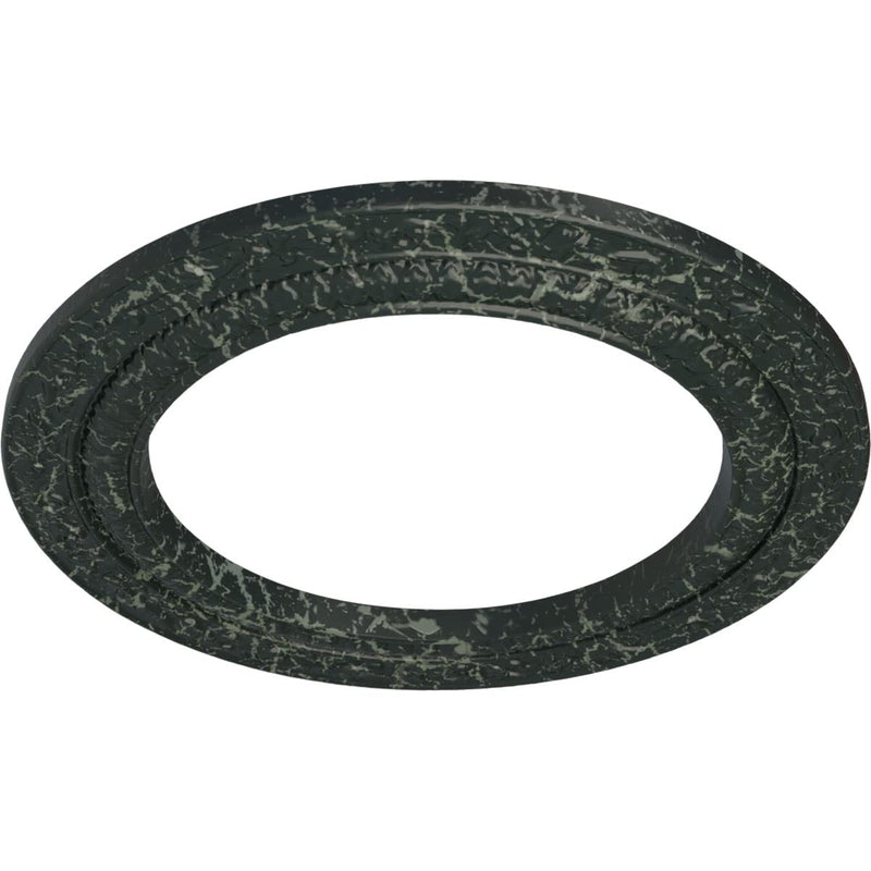 Ekena Millwork CM12ADPTC Ceiling Medallion, Painted Turtle Crackle Painted Turtle Crackle (Flat Finish)