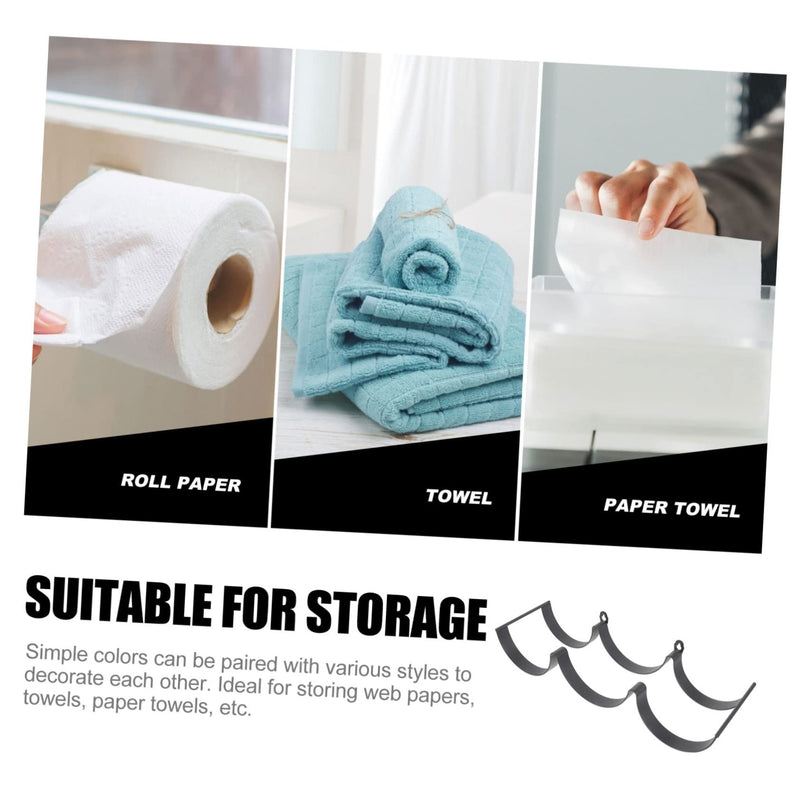 COLLBATH Wall Mounted Toilet Paper Holder with Tissue Shelf and Towel Storage Rack 14.96X4.52X2.16 Inch Space-Saving Bathroom and Kitchen Organizer Durable Metal Construction