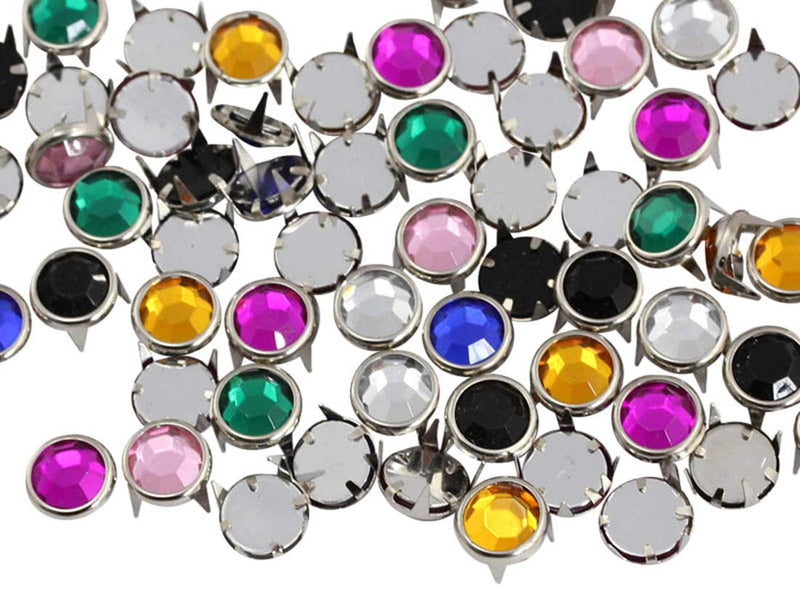 8mm Crystal CH38 Bedazzler Refills Rhinestones Preset Gemagic Studs Nailheads in Rims for Garment Embelishments Leatherwork DIY Crafts Decorate Shoes, Belts, Tee Size 34-50 Pieces Crystal Clear CH38 8mm