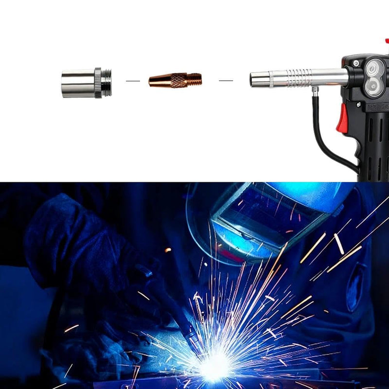 .030 Kit Tube Assembly Contact Tips Nozzle 186404 186405 186406 186419 For Miller Spoolmate 100, 200, 3035, 185 and Hobart Spoolgun DP-3035, SpoolRunner 100,Handler 125, 125 Ez, 130, 140, 190, 210MVP 26-PK Tips .030 kit