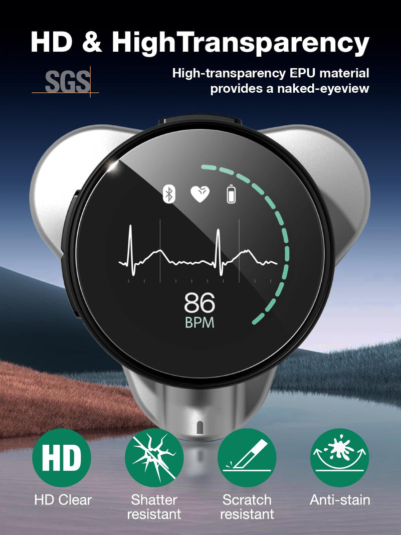 3-Pack for EKO CORE 500™ Digital Stethoscope Screen Protector [HD Clear Flexible EPU Film+Self-Healing][Anti-Scratch][Bubble-Free] transparent